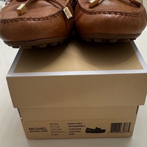 Michael Kors Tan Leather Loafers - Picture 3 of 6